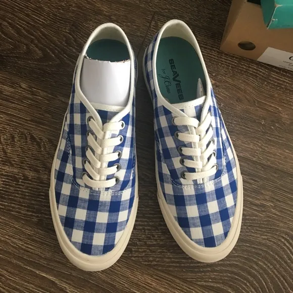 SeaVees® for J.Crew legend sneakers in gingham