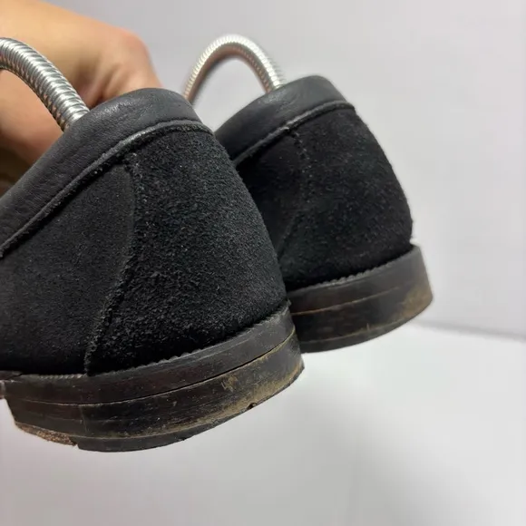 SEBAGO DOCKSIDES LOAFERS Suede Black Size 8