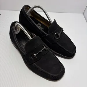 SEBAGO DOCKSIDES LOAFERS Suede Black Size 8