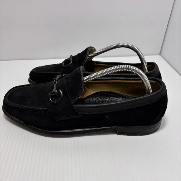 SEBAGO DOCKSIDES LOAFERS Suede Black Size 8