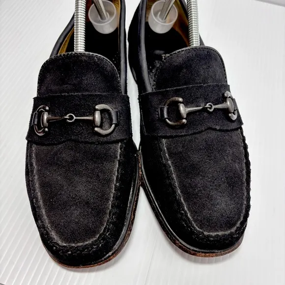 SEBAGO DOCKSIDES LOAFERS Suede Black Size 8