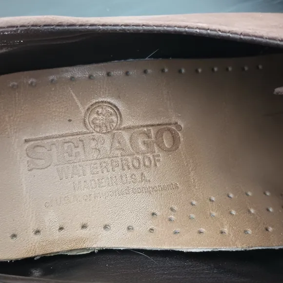 Sebago Vintage Womens Loafers 9 Brown Slip On Buckle Waterproof Leather
