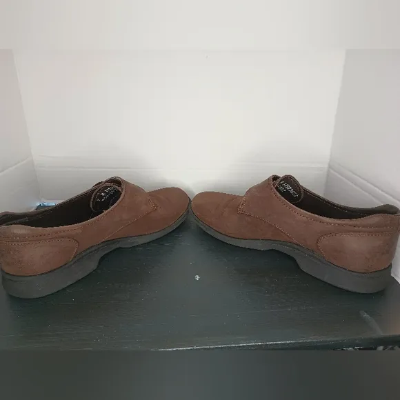 Sebago Vintage Womens Loafers 9 Brown Slip On Buckle Waterproof Leather