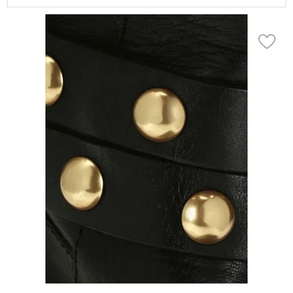 SEE BY CHLOE Black Janis Studded Tall Leather Boots
