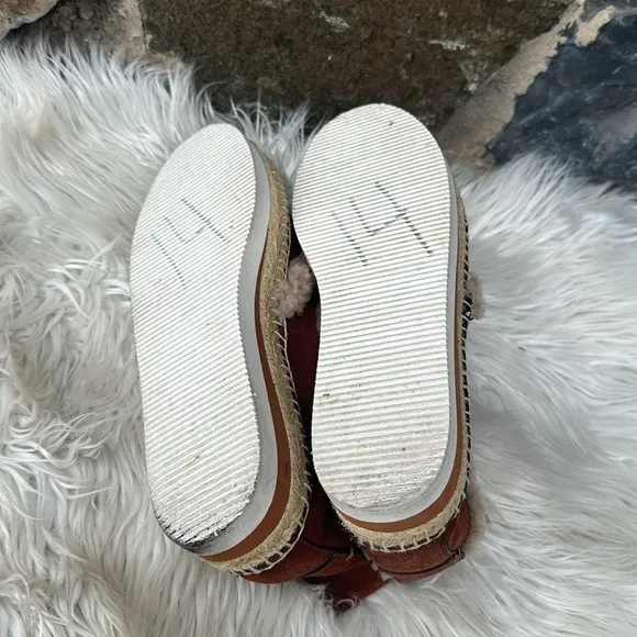 See By Chloe Shearling Espadrille Sneakers size 39 (9)