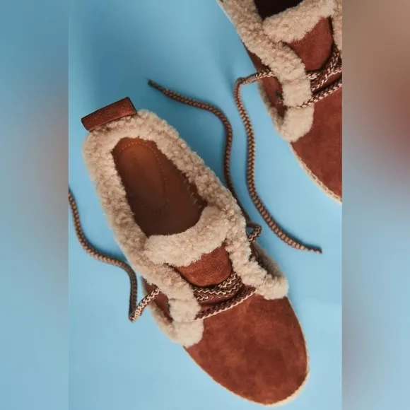 See By Chloe Shearling Espadrille Sneakers size 39 (9)