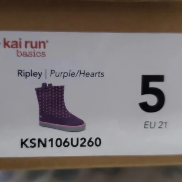 See Kai Run Basics Girl Ripley Hearts  Pull On Boots 5