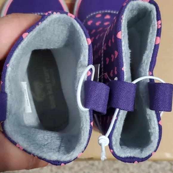 See Kai Run Basics Girl Ripley Hearts  Pull On Boots 5
