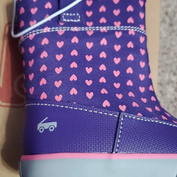 See Kai Run Basics Girl Ripley Hearts  Pull On Boots 5