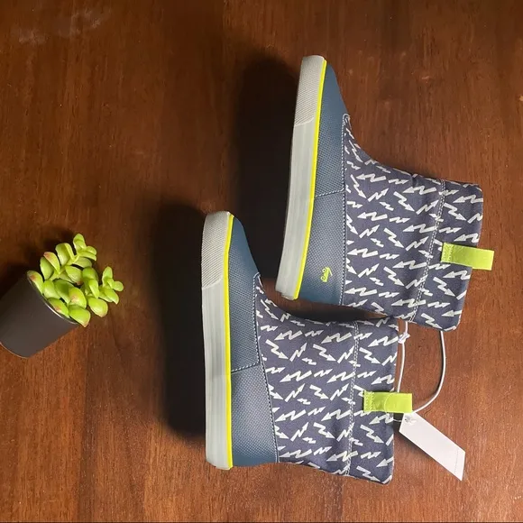 See Kai Run Basics Lightning Ripley Rain Blue Toddler Boots Size 12