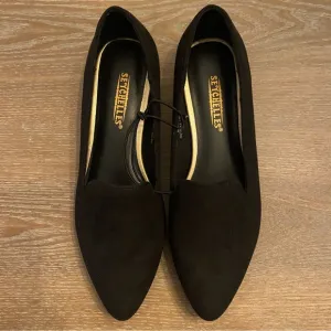 SEYCHELLES Hailey Black Studded Heel Slip On Flats