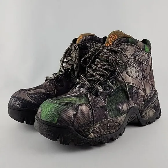 SHE Women's Outdoor Kosoha Hunting Ankle Lace Up Boots Camo Black Green Size 6.5