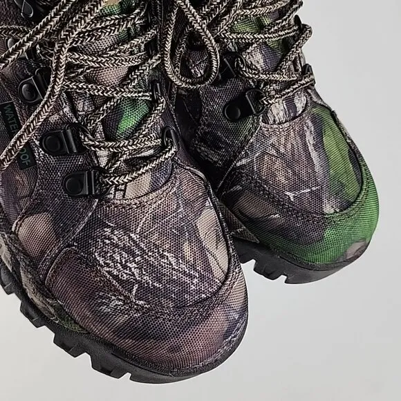 SHE Women's Outdoor Kosoha Hunting Ankle Lace Up Boots Camo Black Green Size 6.5