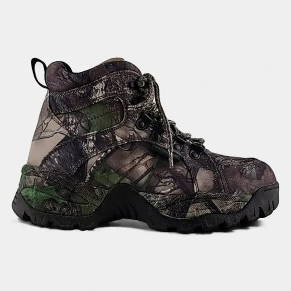SHE Women's Outdoor Kosoha Hunting Ankle Lace Up Boots Camo Black Green Size 6.5