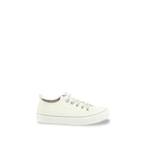 Shone Fabric Sneakers with Rubber Sole and Metal Eyelets