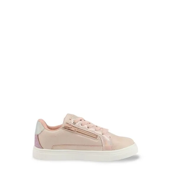 Shone Memory Foam Sneakers with Side Zip for
