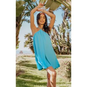Show Me Your Mumu Lexington Mini Dress Summer Blue S