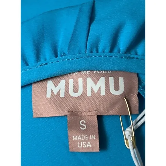 Show Me Your Mumu Lexington Mini Dress Summer Blue S