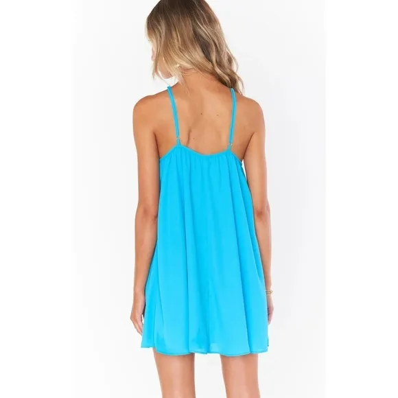 Show Me Your Mumu Lexington Mini Dress Summer Blue S