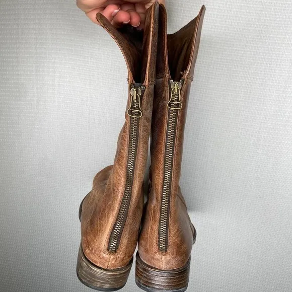 SILGA | Brown Leather Calve Boots Size 9