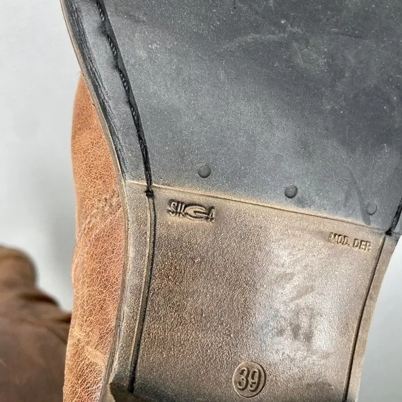 SILGA | Brown Leather Calve Boots Size 9