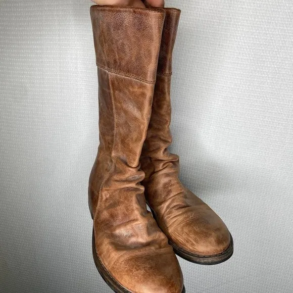 SILGA | Brown Leather Calve Boots Size 9
