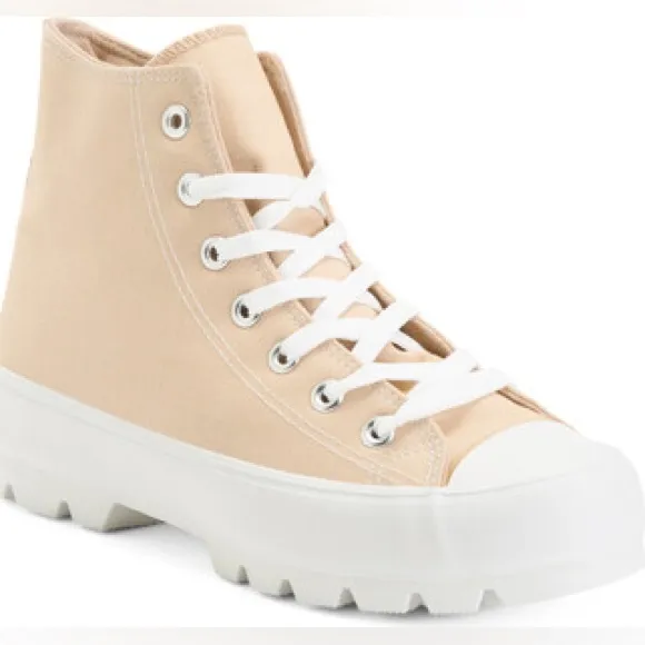 Sincerely Jules VESPA Women’s High Top Lug Sole Platform Sneakers