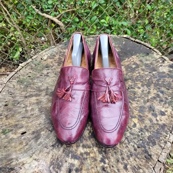 Size 10 D Pierre Cardan Vintage Tassel Loafers