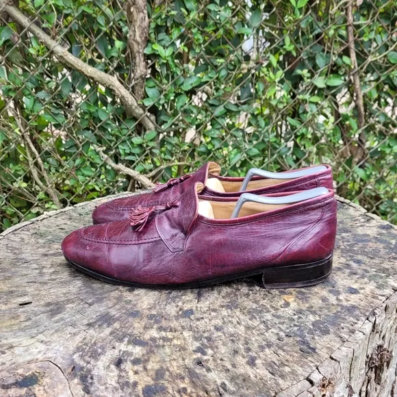 Size 10 D Pierre Cardan Vintage Tassel Loafers