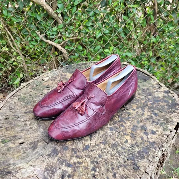 Size 10 D Pierre Cardan Vintage Tassel Loafers