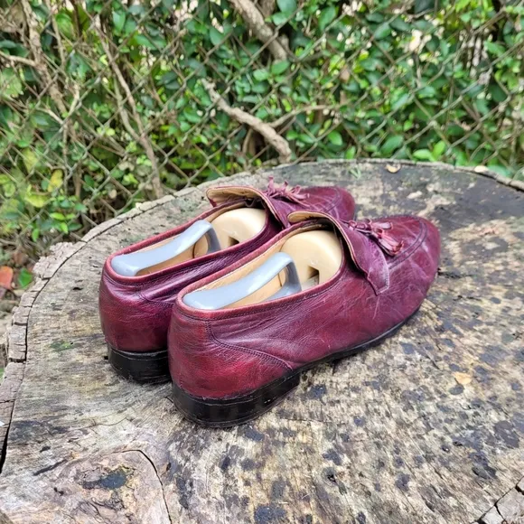 Size 10 D Pierre Cardan Vintage Tassel Loafers
