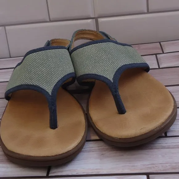 SIZE 3. UGG girls leather thong sandals.