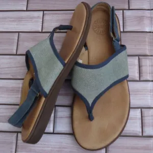 SIZE 3. UGG girls leather thong sandals.
