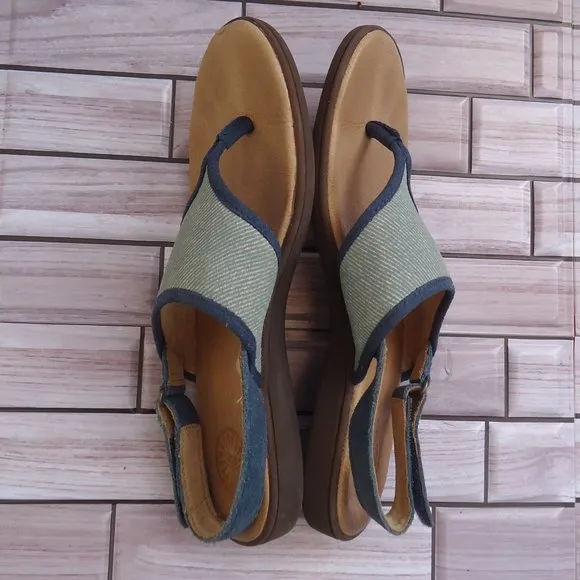 SIZE 3. UGG girls leather thong sandals.