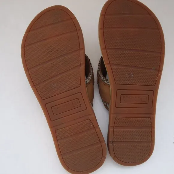 SIZE 6M. SPERRY top-sider boy’s leather sandals.