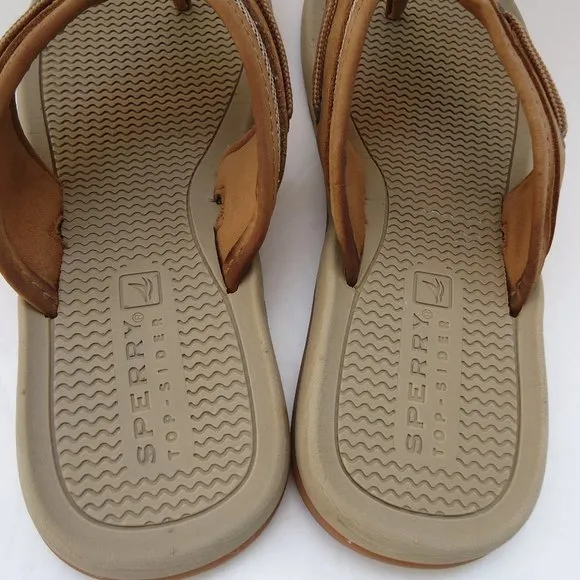 SIZE 6M. SPERRY top-sider boy’s leather sandals.