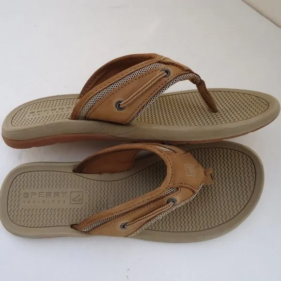 SIZE 6M. SPERRY top-sider boy’s leather sandals.