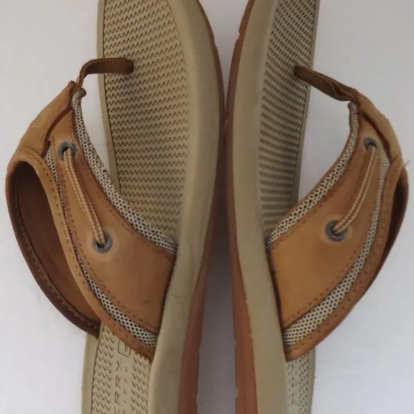 SIZE 6M. SPERRY top-sider boy’s leather sandals.