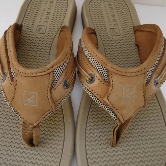 SIZE 6M. SPERRY top-sider boy’s leather sandals.