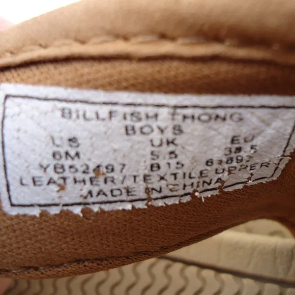 SIZE 6M. SPERRY top-sider boy’s leather sandals.
