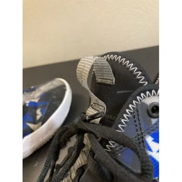 SIZE 9 JORDAN REACT ELEVATION CK6618-004 Black‎ Racer Blue White Ice Tennis Shoe