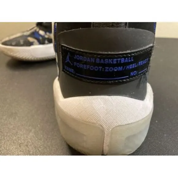 SIZE 9 JORDAN REACT ELEVATION CK6618-004 Black‎ Racer Blue White Ice Tennis Shoe