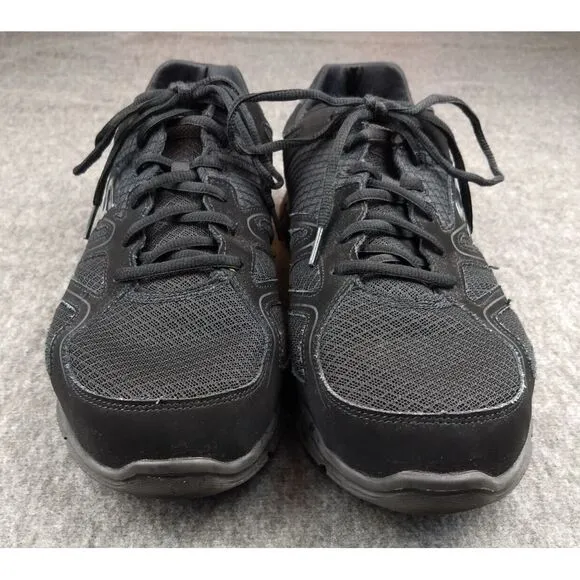 Skechers Flash Point Men's 13‎ Wide Fit Sneakers Black &amp; Grey Memory Foam 58350W