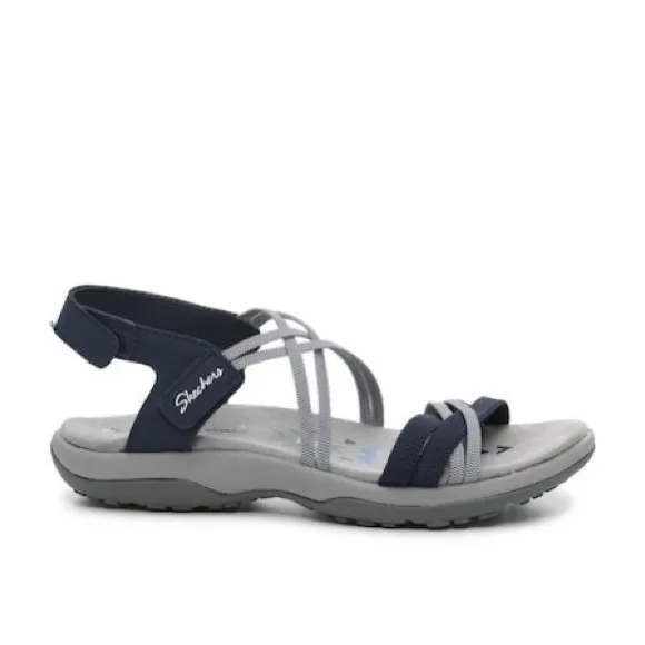 Skechers Outdoor Vegan Sandals Navy Grey Women’s Size 11 NWT