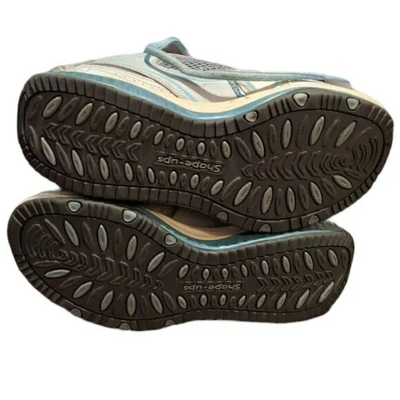 Skechers Shape Ups Accelerators Sneakers Silver / Black 12320 Walking Toning 7
