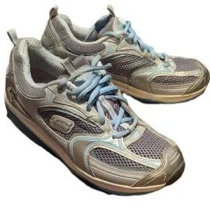 Skechers Shape Ups Accelerators Sneakers Silver / Black 12320 Walking Toning 7