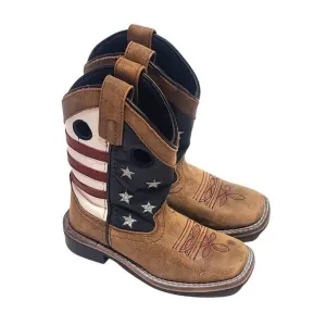 Smokey mountain boots Stars and Stripes cowboy boots unisex size little kid 11