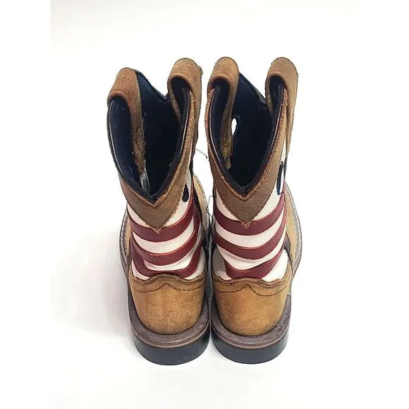 Smokey mountain boots Stars and Stripes cowboy boots unisex size little kid 11