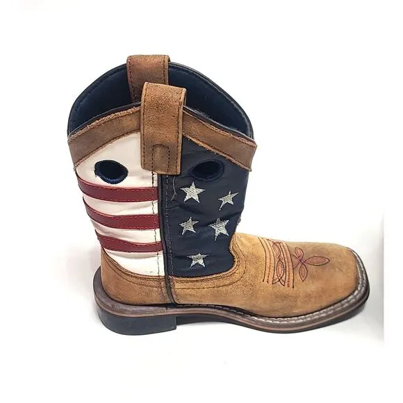 Smokey mountain boots Stars and Stripes cowboy boots unisex size little kid 11