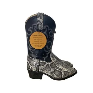 Smoky Mountain Python Black &amp; Gray Cowboy Boots Size 12.5 NEW
